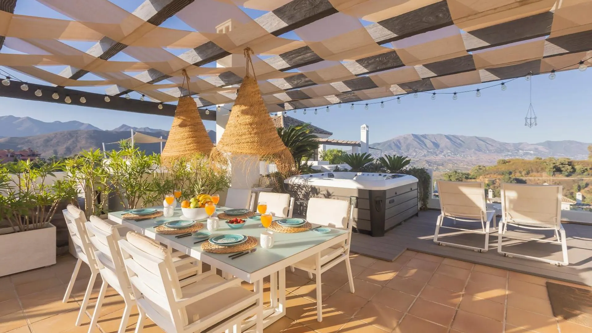 Penthouse Jacuzzi Huge Terrace 360View Bbq Apartment La Mairena